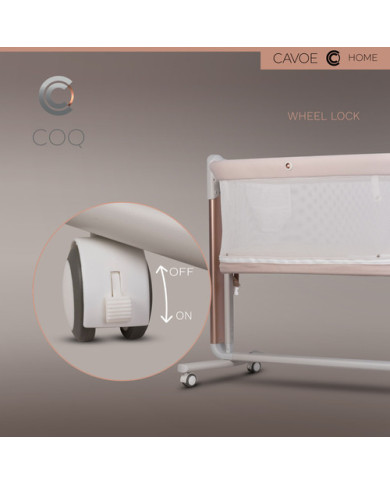 Elektryczna kołyska łóżeczko 4w1 Cavoe COQ Cashmere