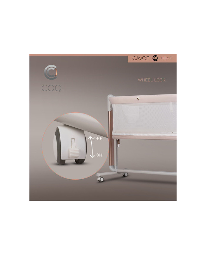 Elektryczna kołyska łóżeczko 4w1 Cavoe COQ Cashmere