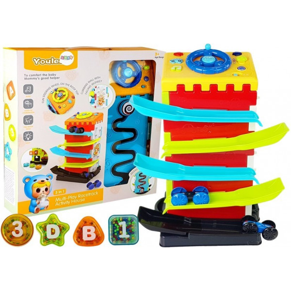 Zjeżdżalnia Blok Edukacyjny z Autkami Sorter