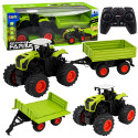 Wysoki Traktor Rolniczy Z Przyczepą Wywrotką Zdalnie Sterowany RC 1:16