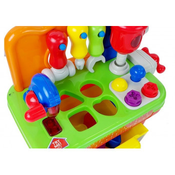 Warsztat  Dla Niemowląt Zestaw Narzędzi Sorter z Dźwiękiem i Światłem