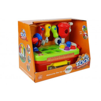 Warsztat  Dla Niemowląt Zestaw Narzędzi Sorter z Dźwiękiem i Światłem