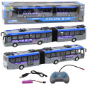 Autobus Policyjny Przegubowy Zdalnie Sterowany RC Światła Szary 1:32