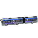 Autobus Policyjny Przegubowy Zdalnie Sterowany RC Światła Szary 1:32