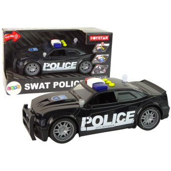 Auto Policja 1:14 Światła Dźwięki Czarne