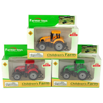 Pojazd Rolniczy Traktor Farma Duże Koła 3 Kolory