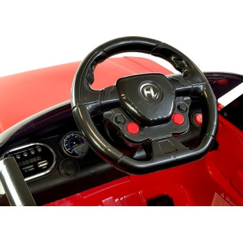 Auto Na Akumulator HL1638 Dla Dzieci Pilot MP3 Światło LED Czerwony