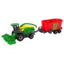 Kombajn z Przyczepą Maszyna Rolnicza Zielony Czerwony