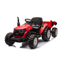 Traktor Na Akumulator HC-306 Czerwony Z Przyczepą 24V
