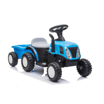 Traktor Na Akumulator z Przyczepą A009 Niebieski