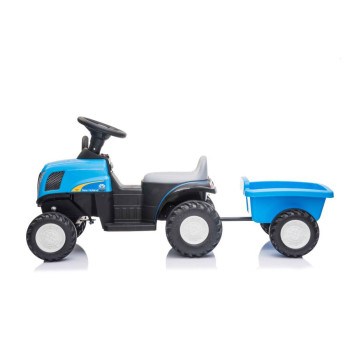 Traktor Na Akumulator z Przyczepą A009 Niebieski