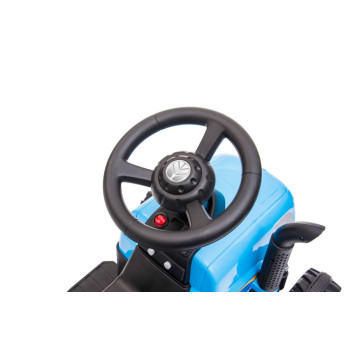Traktor Na Akumulator z Przyczepą A009 Niebieski