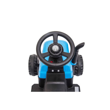 Traktor Na Akumulator z Przyczepą A009 Niebieski