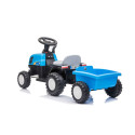 Traktor Na Akumulator z Przyczepą A009 Niebieski