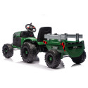 Traktor Na Akumulator CH9959B Z Przyczepą Ciemno Zielony 24V