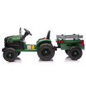 Traktor Na Akumulator CH9959B Z Przyczepą Ciemno Zielony 24V