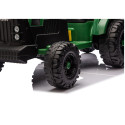 Traktor Na Akumulator CH9959B Z Przyczepą Ciemno Zielony 24V