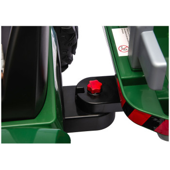 Traktor Na Akumulator CH9959B Z Przyczepą Ciemno Zielony 24V