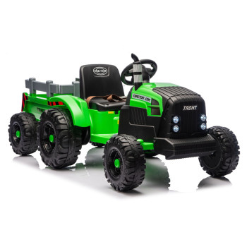 Traktor Na Akumulator CH9959B Z Przyczepą Jasno Zielony 24V