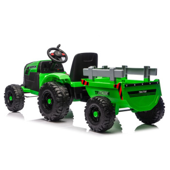Traktor Na Akumulator CH9959B Z Przyczepą Jasno Zielony 24V