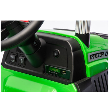 Traktor Na Akumulator CH9959B Z Przyczepą Jasno Zielony 24V