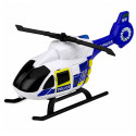 Zestaw Policyjny Helikopter Motocykl Radiowóz Światła Dźwięki 1:32