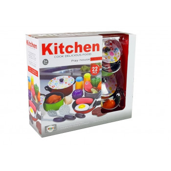 Zestaw Kuchenny Naczynia Kucharz 22 elementów