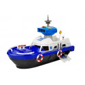 Łódź Transportowa Policyjna z Autkami, z dźwiękiem i światłami