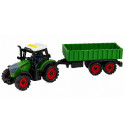 Traktor Farmerski z Przyczepą Rolniczą Napęd Frykcyjny Światła Dźwięk 35cm