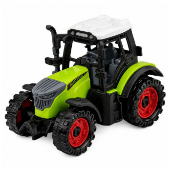 Traktor Farmerski Rolniczy Z Napędem Frykcyjnym Zielony 15 cm