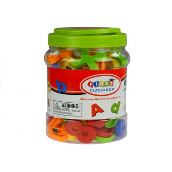 Literki Cyferki Magnetyczne w Słoiku Alfabet 78 Elementów