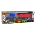 Traktor z Przyczepą Pojazd Rolniczy Farma Niebieski