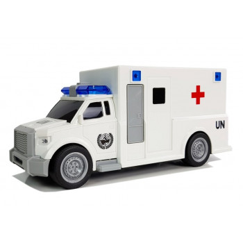 Auto Ambulans z napędem Karetka Pogotowia 1:20 z dźwiękiem