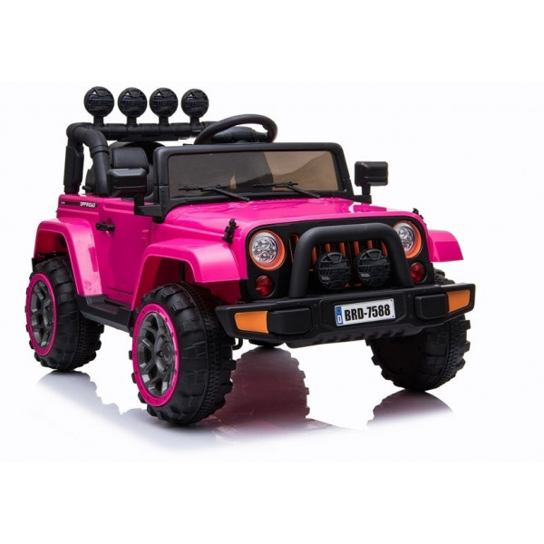 Auto na Akumulator Jeep BRD-7588 Różowy 4x4