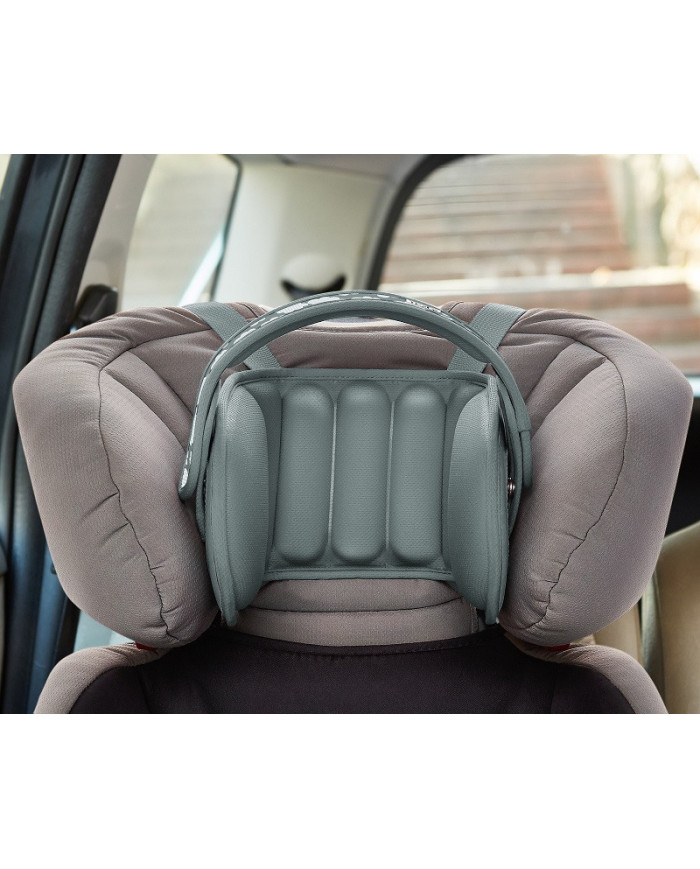 NapUp opaska podtrzymująca głowę w foteliku samochodowym szara