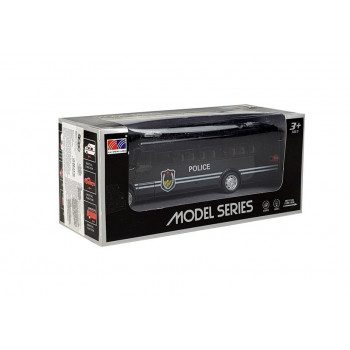 Model Autobusu Bus Policyjny Świeci Czarny