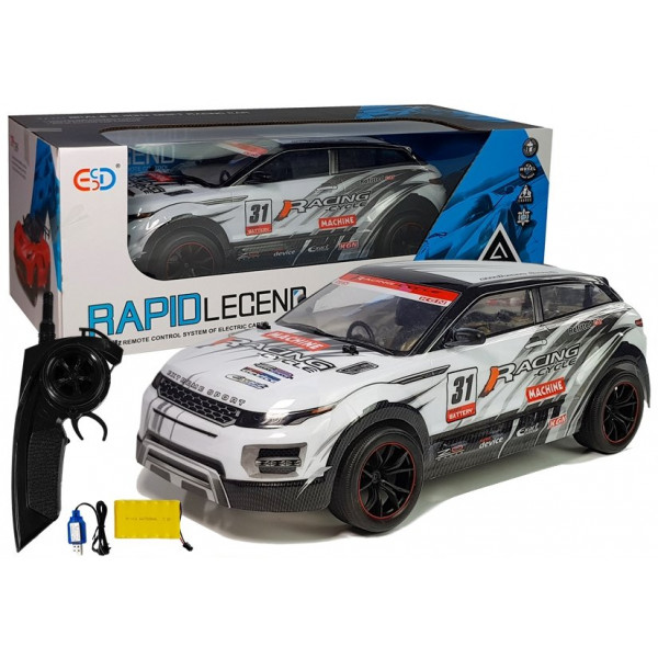 Auto Rajdowe Zdalnie Sterowane 1:10 Białe R/C