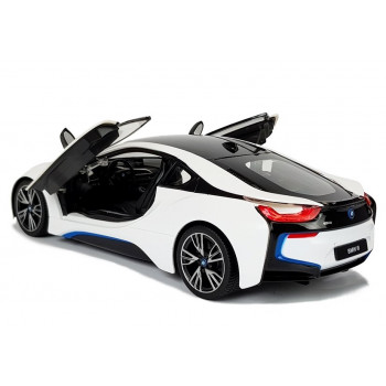 Auto R/C BMW i8 Rastar 1:14 Biały Drzwi Automatyczne