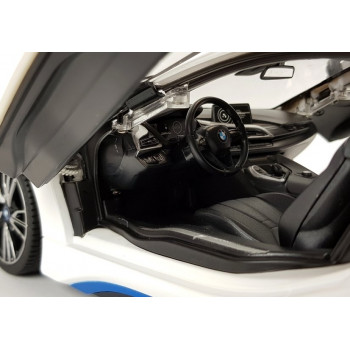 Auto R/C BMW i8 Rastar 1:14 Biały Drzwi Automatyczne