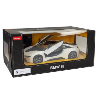 Auto R/C BMW i8 Rastar 1:14 Biały Drzwi Automatyczne