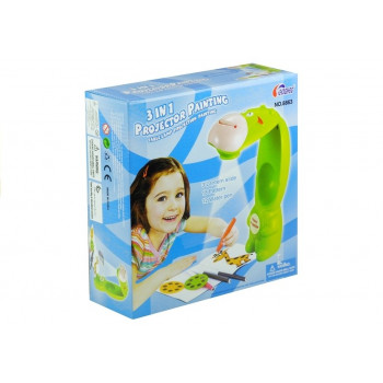 Rzutnik Projektor Żyrafa + Zeszyt + Pisaki Wodne