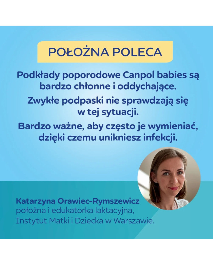 Oddychające podkłady poporodowe Canpol babies