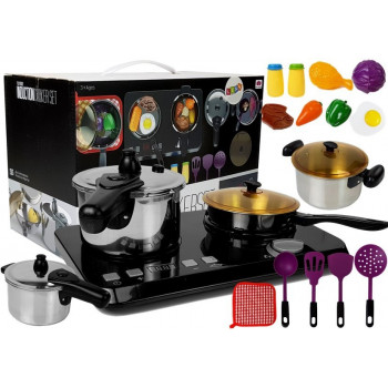 Zestaw kuchenny ze stali nierdzewnej Płyta Indukcyjna 32 elementy