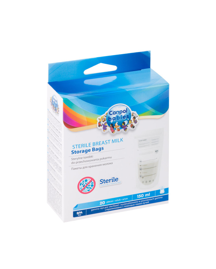Woreczki do przechowywania pokarmu 20szt 150ml Canpol babies