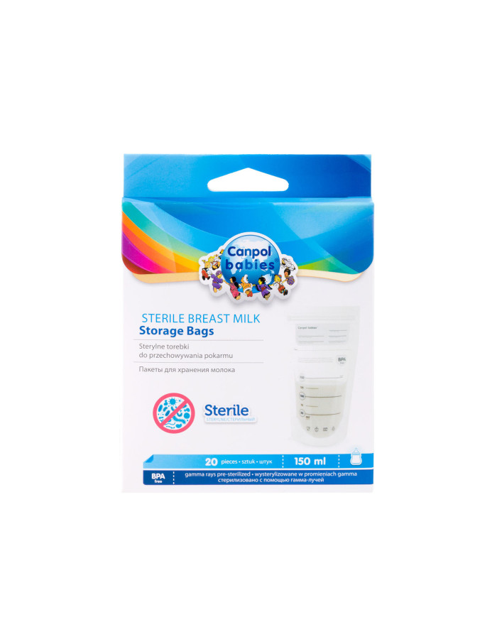 Woreczki do przechowywania pokarmu 20szt 150ml Canpol babies