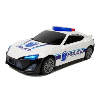 Auto Policyjne Schowek Garaż  2w1 Policjant Małe Autka Dźwięk Światła