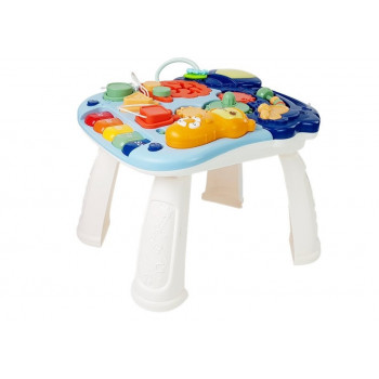 Interaktywny Pchacz Chodzik Stoliczek Panel Świeci Gra Telefon