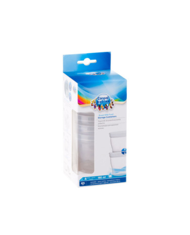 Pojemniki do przechowywania pokarmu 4szt 180ml Canpol babies