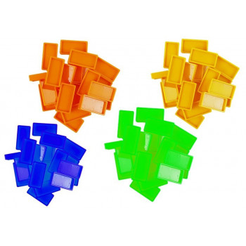 Lokomotywa LED Układa Domino Pociąg Klocki Układanka na Baterie