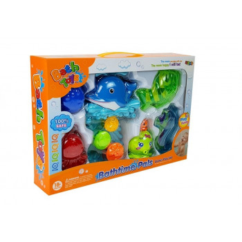 Zestaw do Kąpieli Delfinek Zwierzęta Morskie Plastikowe Wodospad